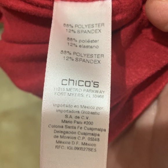 Chico’s size 1 / large. Burgundy/pink color. Could be worn as shirt or jacket. - Picture 6 of 10